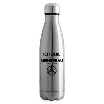 Ich liebe meine Frau wenn sie mich fliegen lässt - Isolierflasche - Lightsilver - Rechts