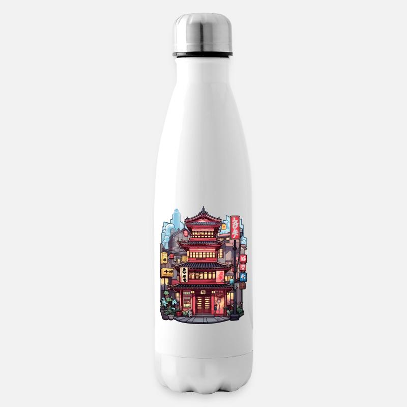 China Haus - Isolierflasche - Weiß