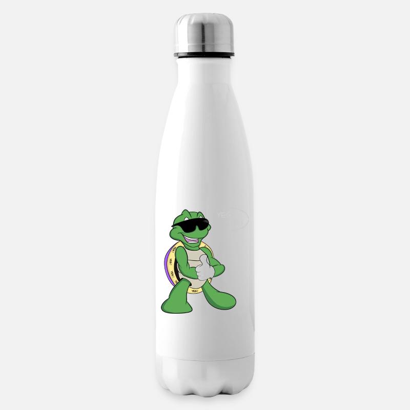 Stickers Accessoire Tortue Logo - Bouteille isotherme - blanc