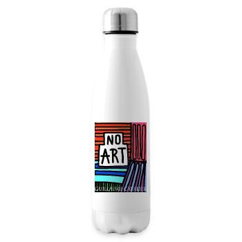 No Art Column - Insulated Water Bottle - white - Right