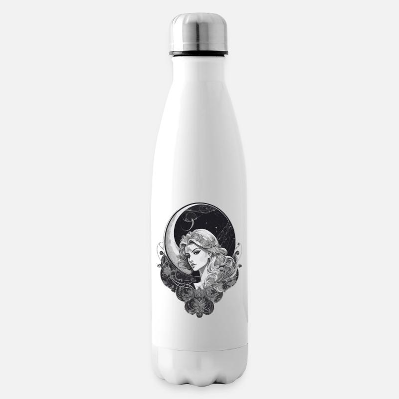 Virgo Tarot Spirituality - Precise Wisdom - Insulated Water Bottle - white