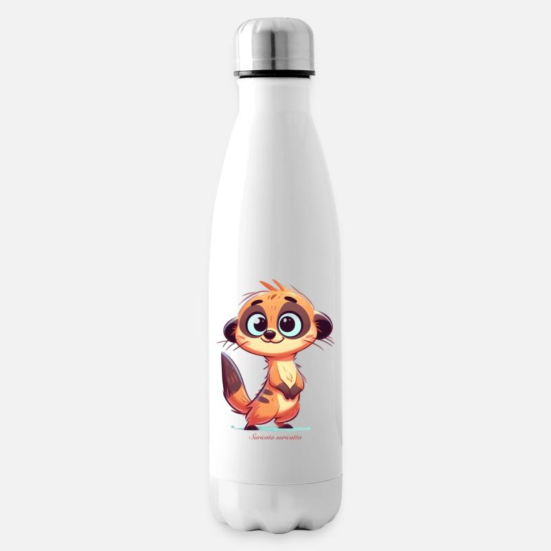 Erdmännchen - Isolierflasche - Weiß