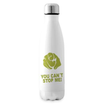 Tu ne peux pas m’arrêter - Bouteille isotherme - blanc - Droite