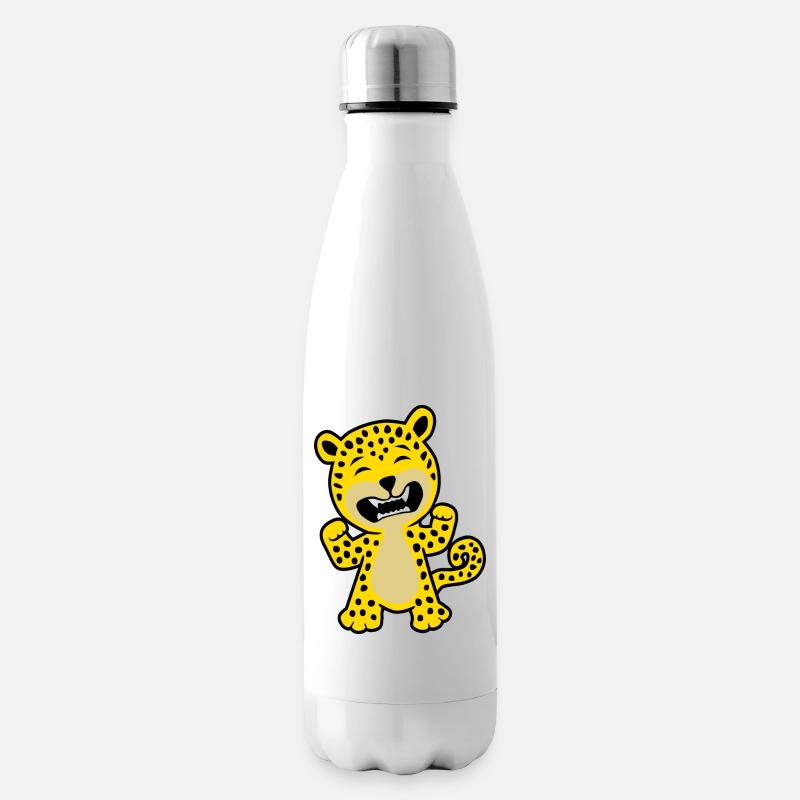 Léopard Grrrr - Bouteille isotherme - blanc