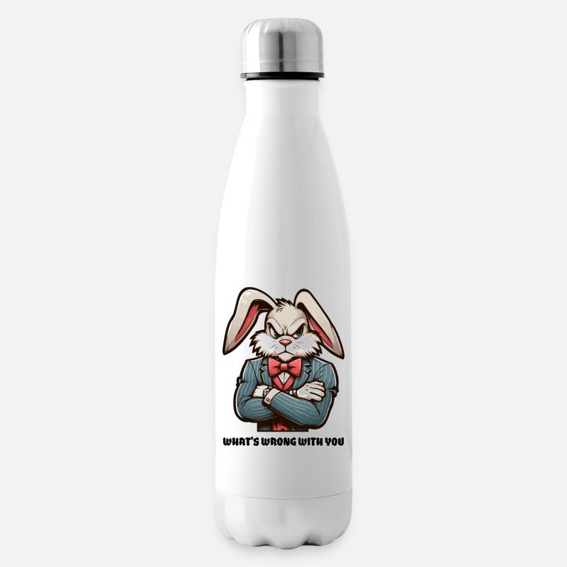 What ́s wrong with you - Insulated Water Bottle - white