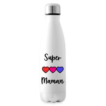 SUPER MAMAN - Bouteille isotherme - blanc - Droite