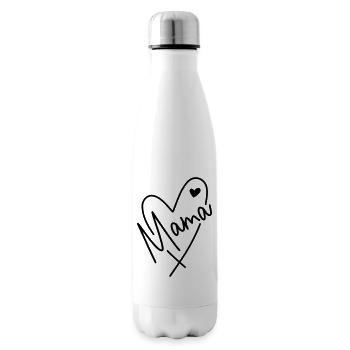 Mommy Heart - Insulated Water Bottle - white - Right