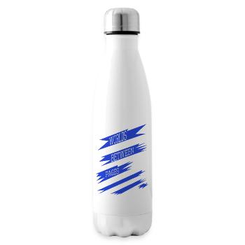 Idée cadeau géniale livre amateurs d’évasion numérique - Bouteille isotherme - blanc - Droite