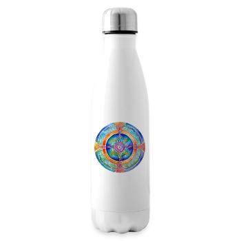 Symbole aux couleurs vives - Bouteille isotherme - blanc - Droite