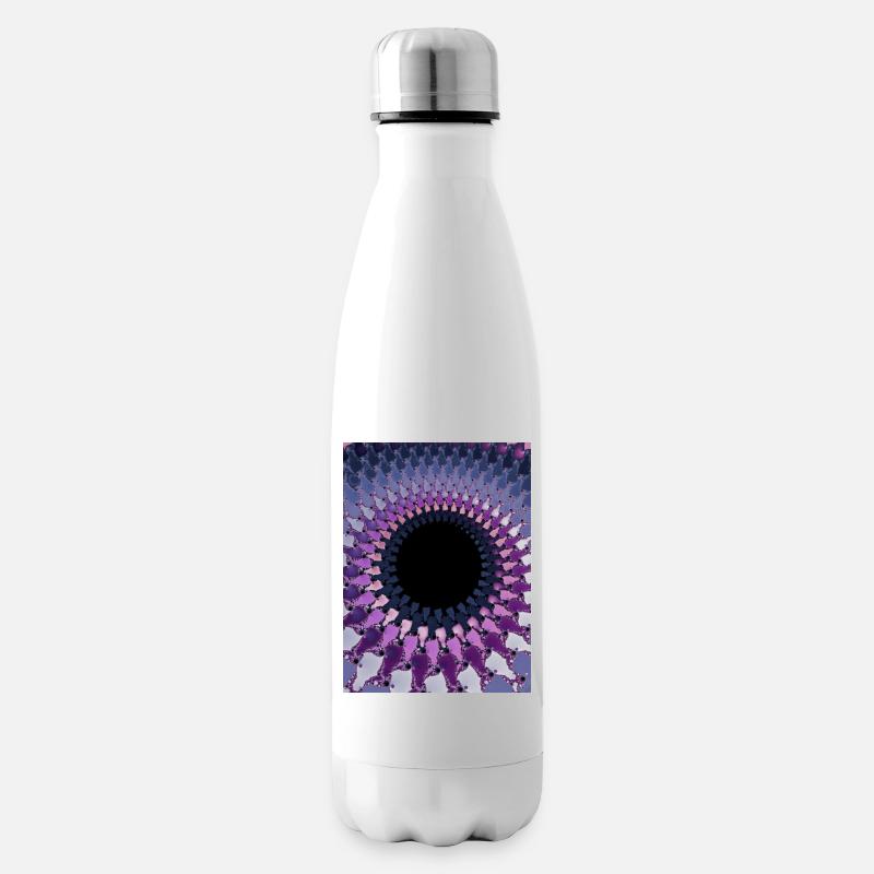 Abstrakt - Isolierflasche - Weiß