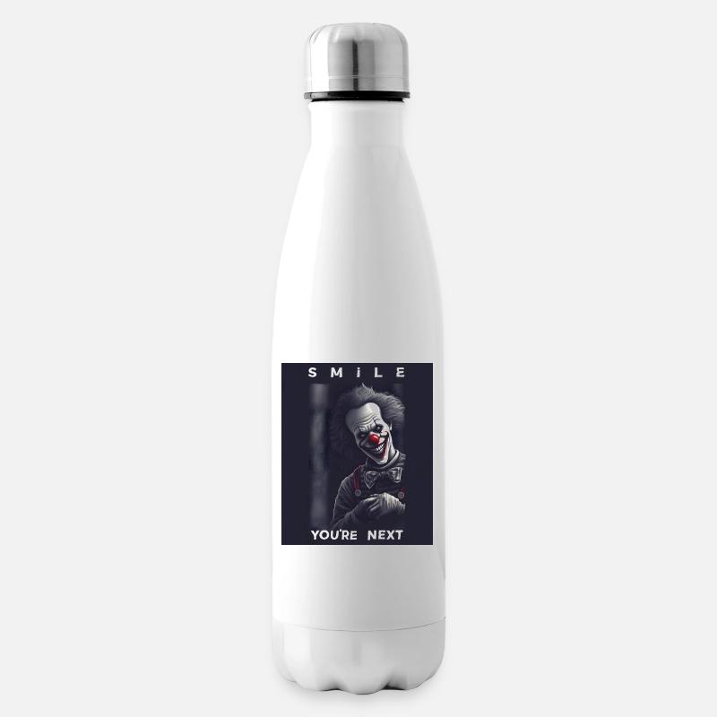 Finsterer Clown - You're Next Gruseliges Lächeln - Isolierflasche - Weiß
