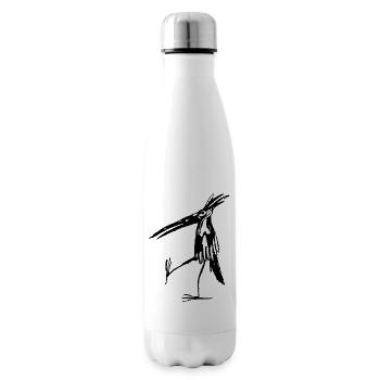 Standing bird - Insulated Water Bottle - white - Right