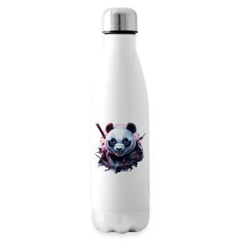 Panda ninja maléfique - Bouteille isotherme - blanc - Droite