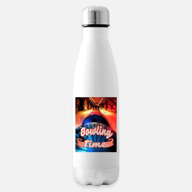 Son heure de bowling - Bouteille isotherme - blanc