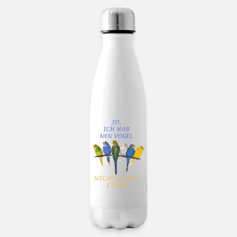 Spruch Vögel Wellensittich - Isolierflasche - Weiß