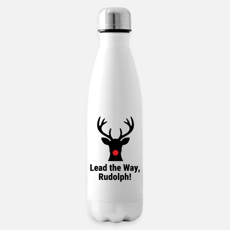 Lead the Way, Rudolph! - Isolierflasche - Weiß