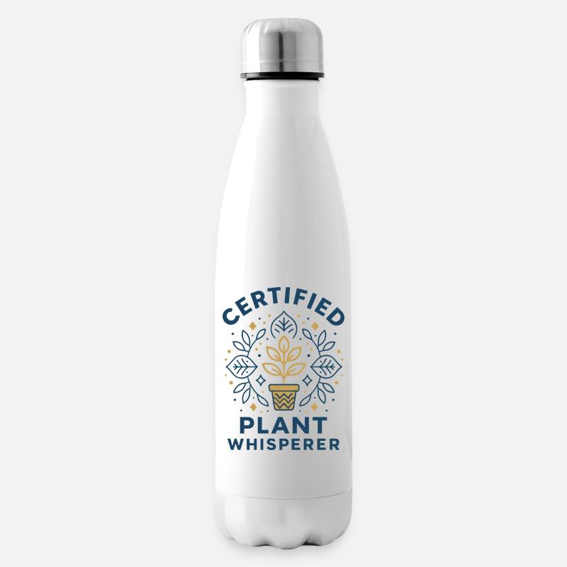 Pflanzenflüsterer - Isolierflasche - Weiß
