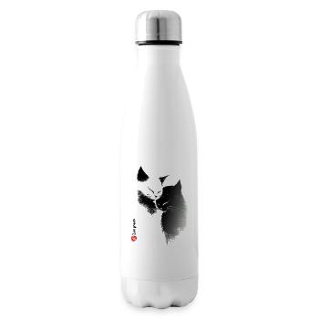 Amour des chats - Bouteille isotherme - blanc - Droite