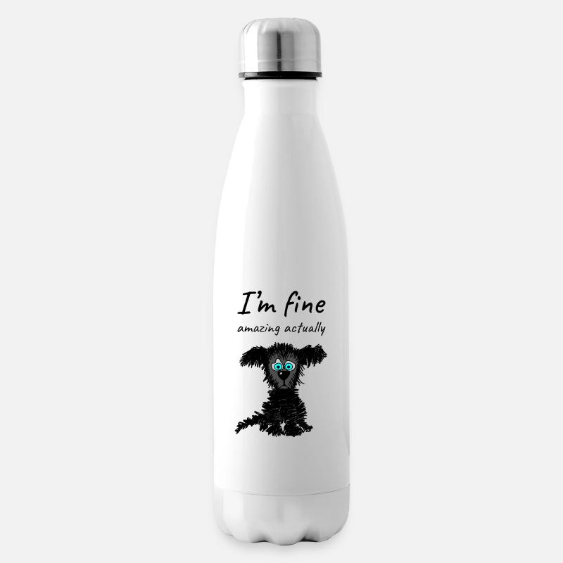 Mir geht es gut – tatsächlich großartig - Isolierflasche - Weiß