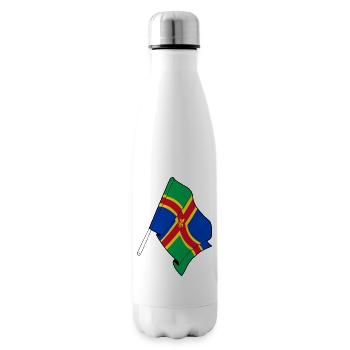 Design – Flag of Lincolnshire - Insulated Water Bottle - white - Right