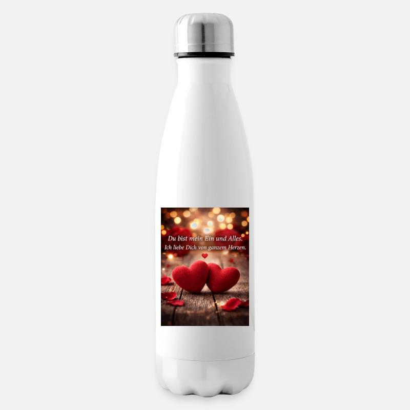 Mon Unique Cœur d’Amour - Bouteille isotherme - blanc