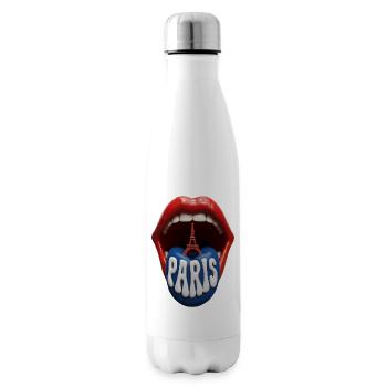 Pop Art de la Langue de Paris - Bouteille isotherme - blanc - Droite