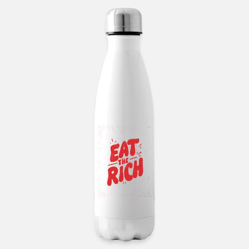 Manger les graffitis riches - Bouteille isotherme - blanc