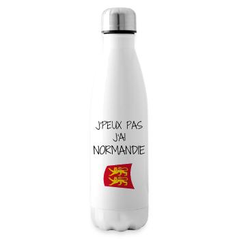 Fierté Normande : J'peux pas j'ai Normandie - Bouteille isotherme - blanc - Droite