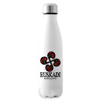 croix basque - Bouteille isotherme - blanc - Droite