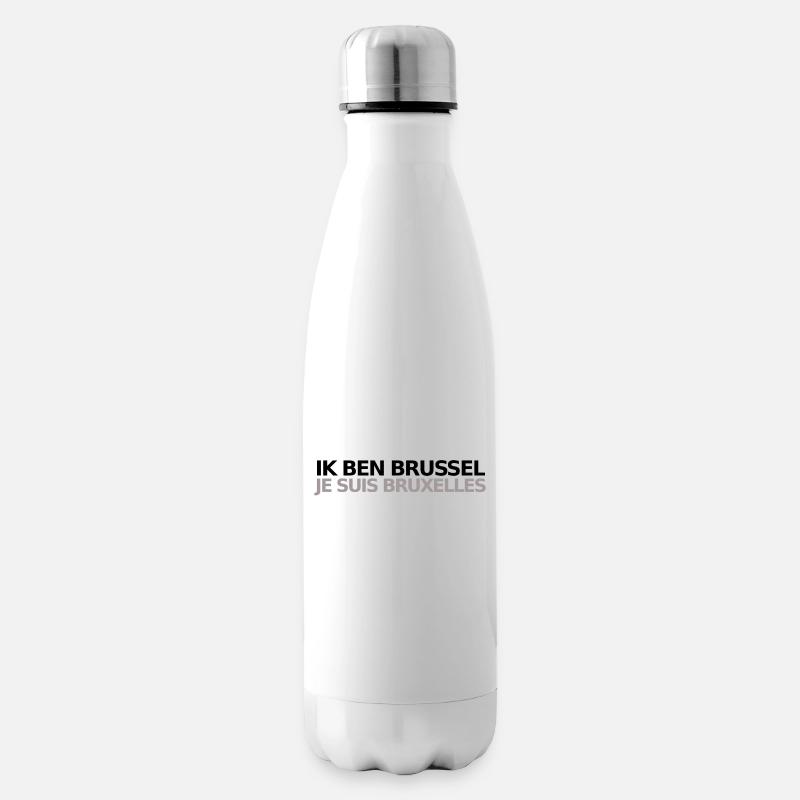 Je Suis Bruxelles - Bouteille isotherme - blanc