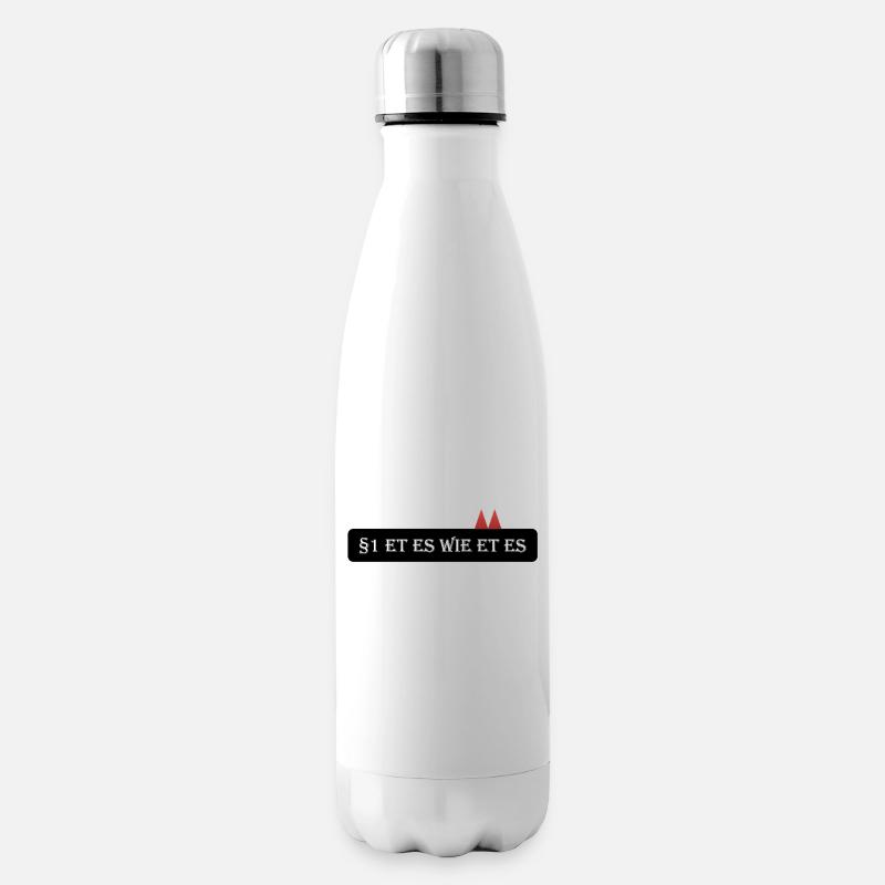 Artikel 1: Et es wie et es. - Et Kölsche - Isolierflasche - Weiß