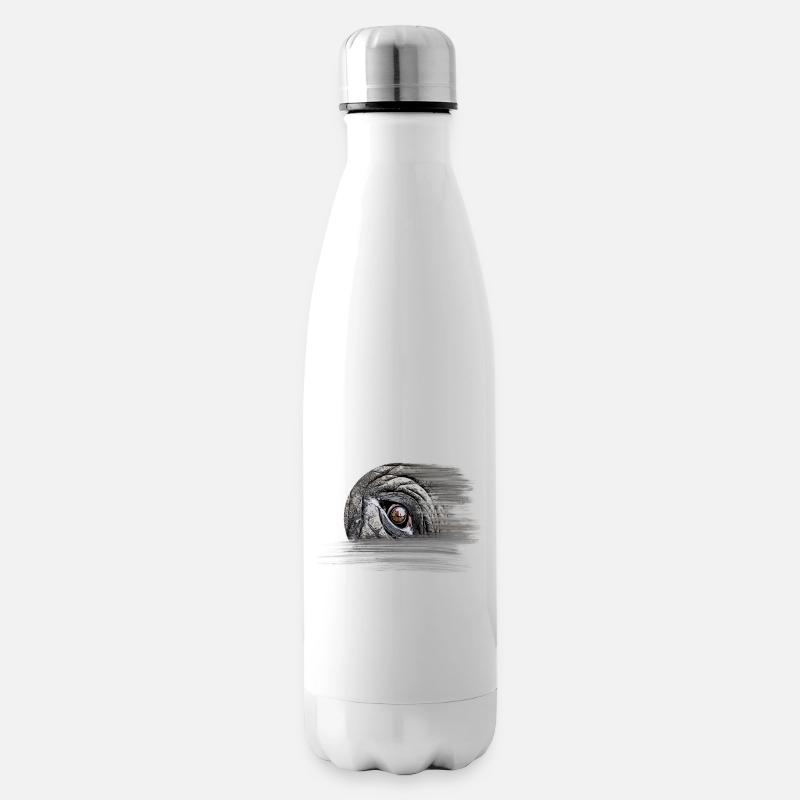 Elefant - Isolierflasche - Weiß