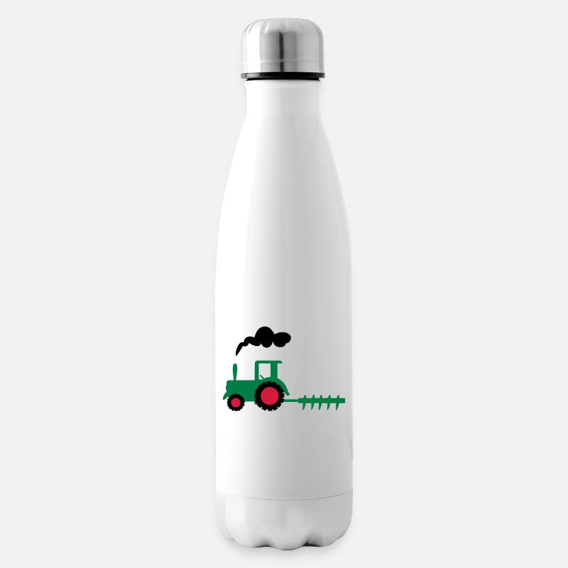 tracteur - Bouteille isotherme - blanc