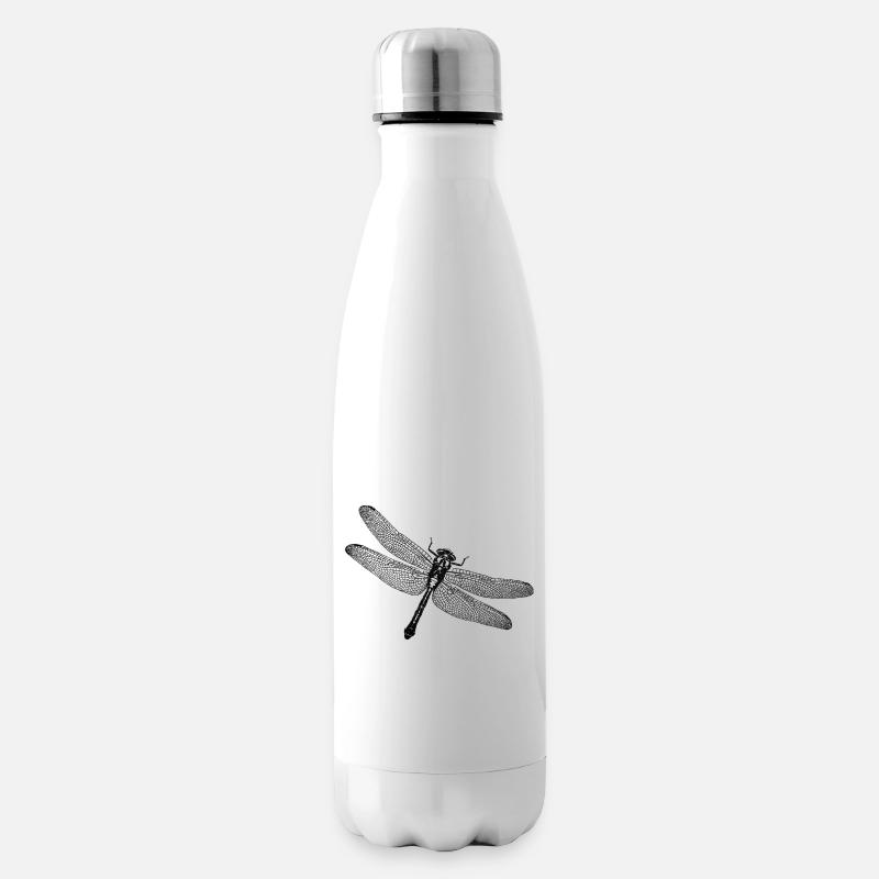 Libelle - Isolierflasche - Weiß