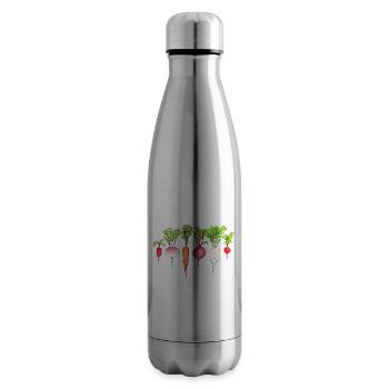 Root vegetables Radishes Carrot beetroot Radish - Insulated Water Bottle - silver - Right