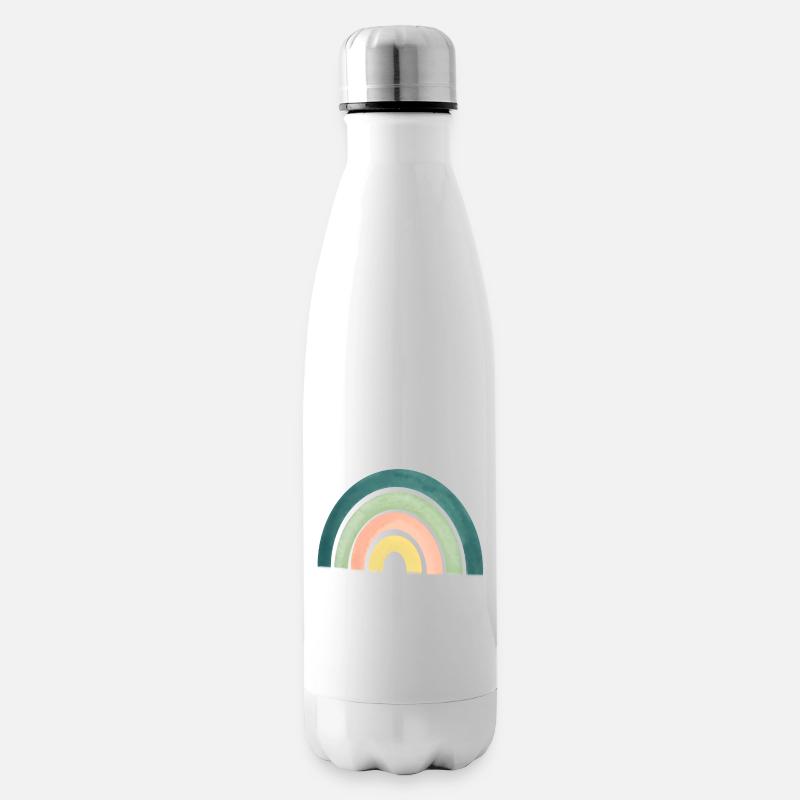 Rainbow - Insulated Water Bottle - white