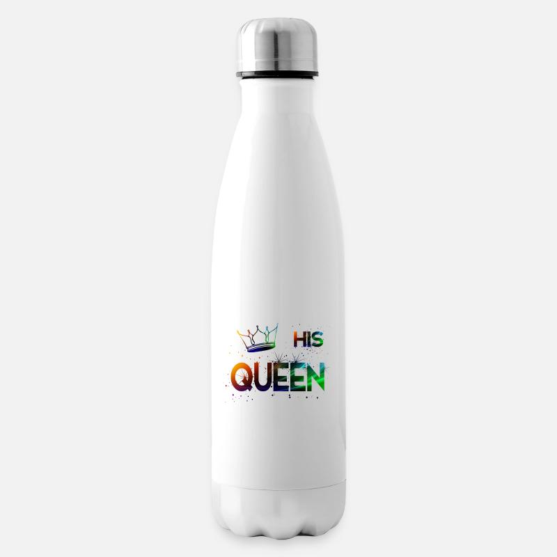 His Queen - Bouteille isotherme - blanc