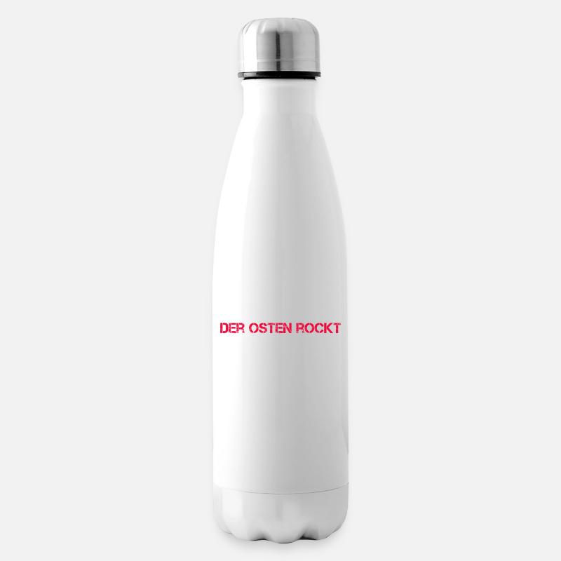 Der Osten rockt design - Isolierflasche - Weiß