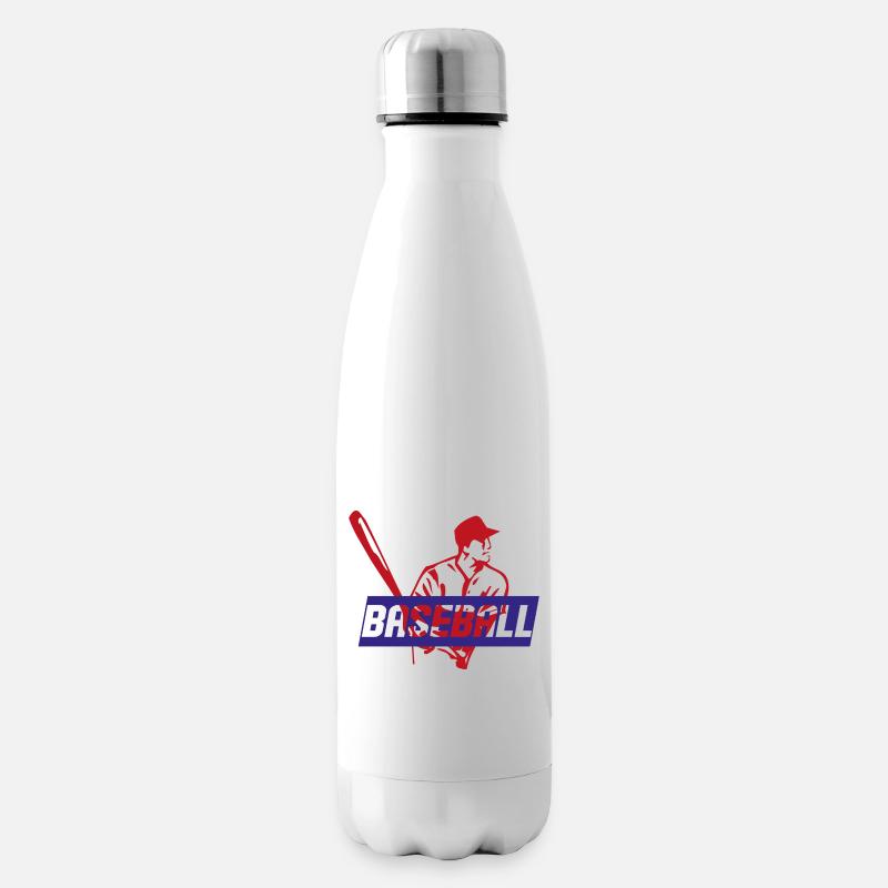 Baseball - Isolierflasche - Weiß