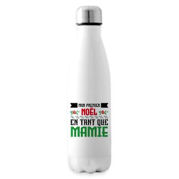 Premier noël en tant que mamie - Bouteille isotherme - blanc - Droite
