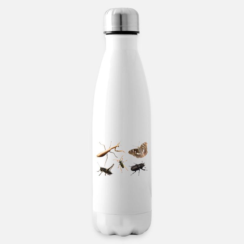 Insekten - Isolierflasche - Weiß