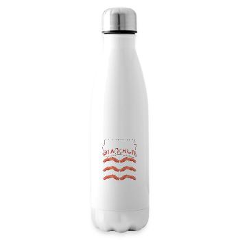 Fitness Humor Check Out My Six Pack Bacon Lover - Insulated Water Bottle - white - Right
