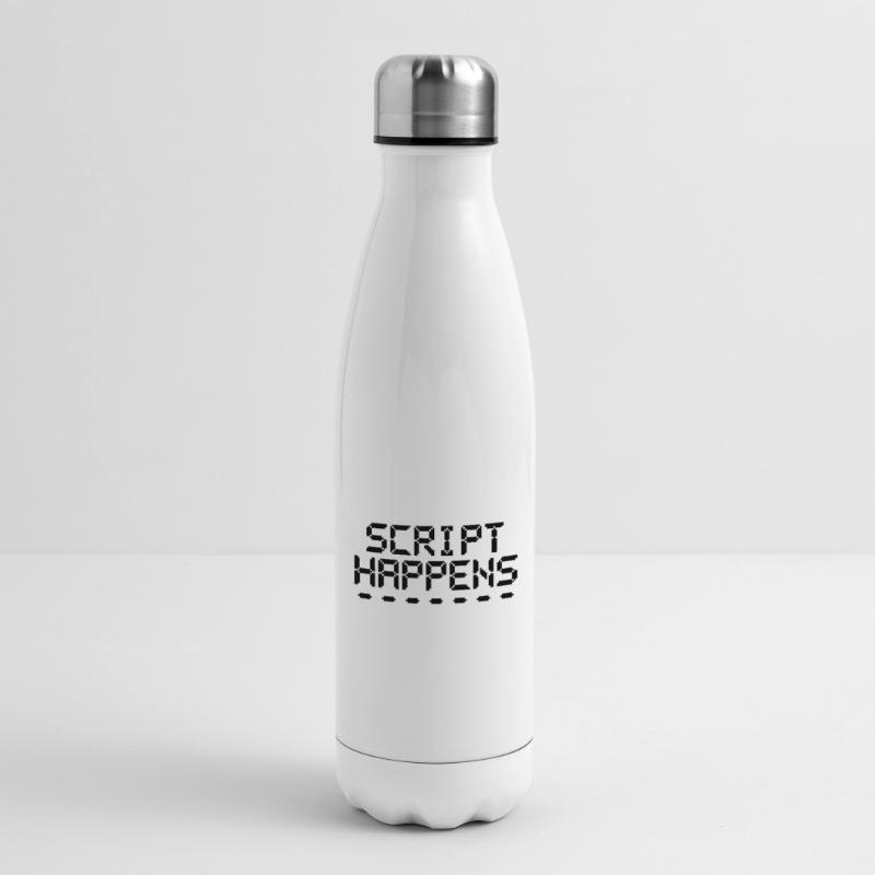Le script de programmation informatique se produit Programmeur Bouteille isotherme