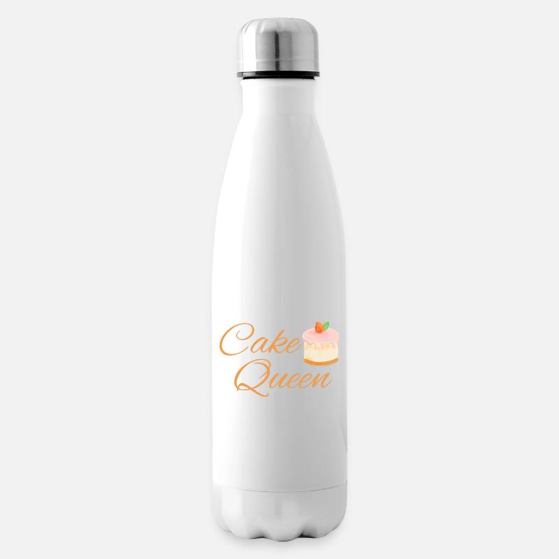 Cake Queen - Insulated Water Bottle - white