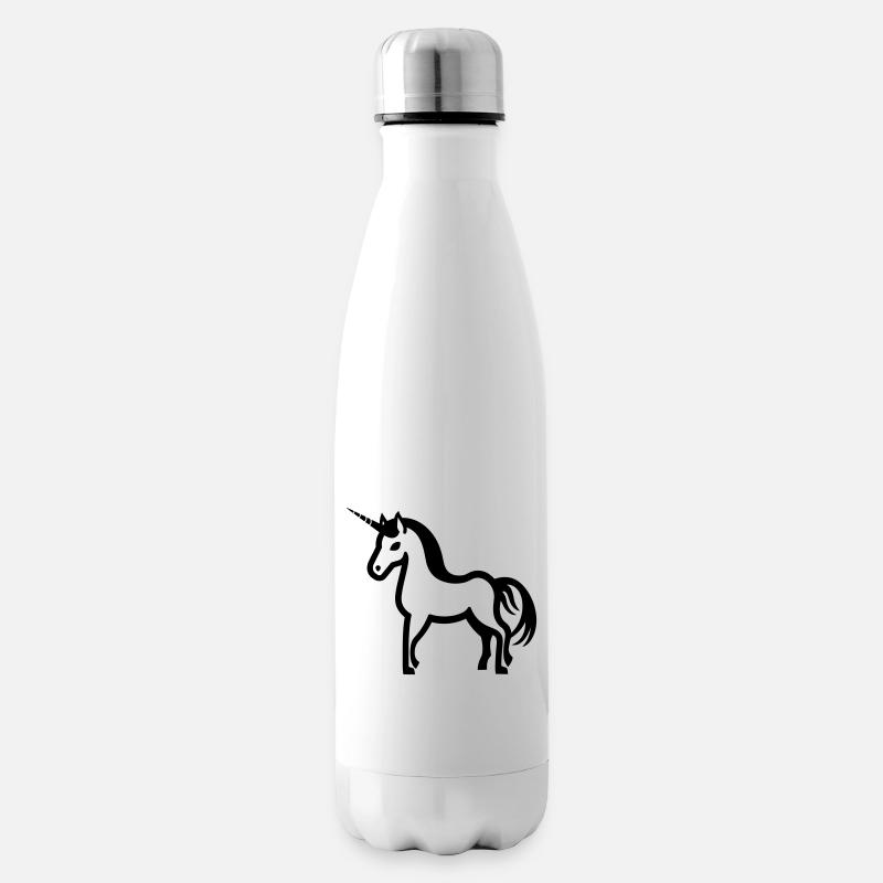Einhorn - Isolierflasche - Weiß