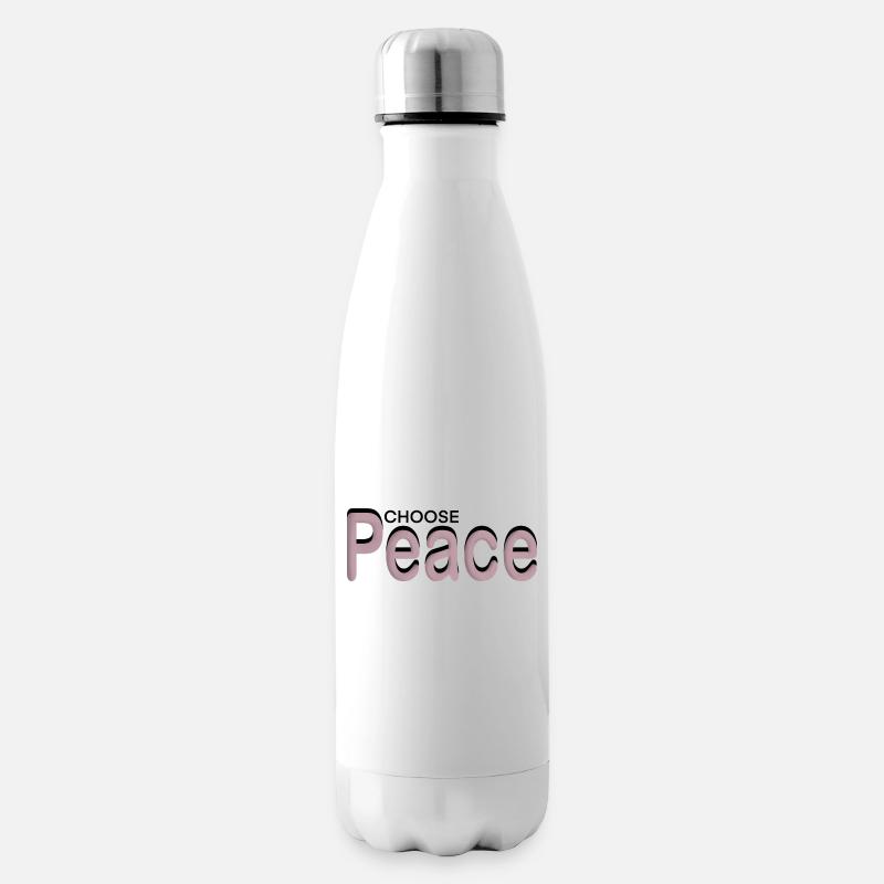 Choose Peace - Isolierflasche - Weiß