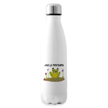 Vive le printemps - Bouteille isotherme - blanc - Droite