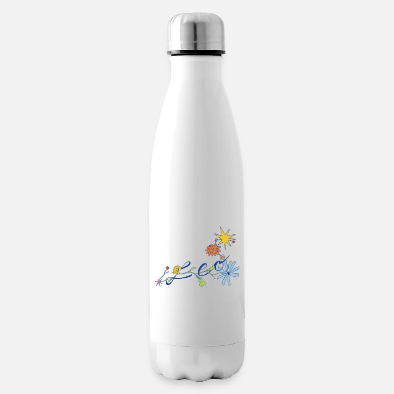Leo – Kreative Sternzeichen-Illustration - Isolierflasche - Weiß