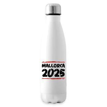 Mallorca 2025 Spruch - Insulated Water Bottle - white - Right