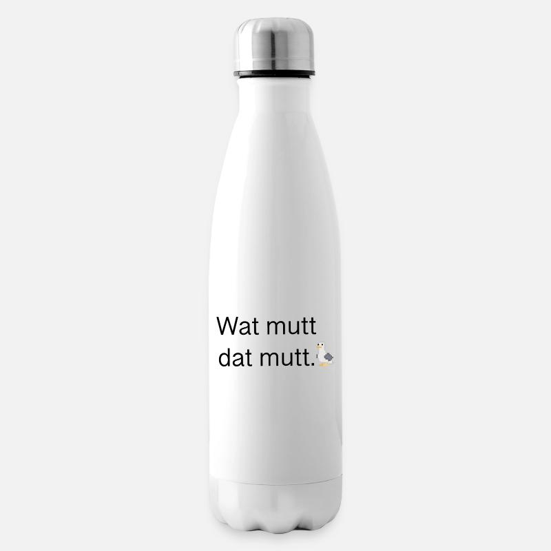 Wat mutt dat mutt - Bouteille isotherme - blanc